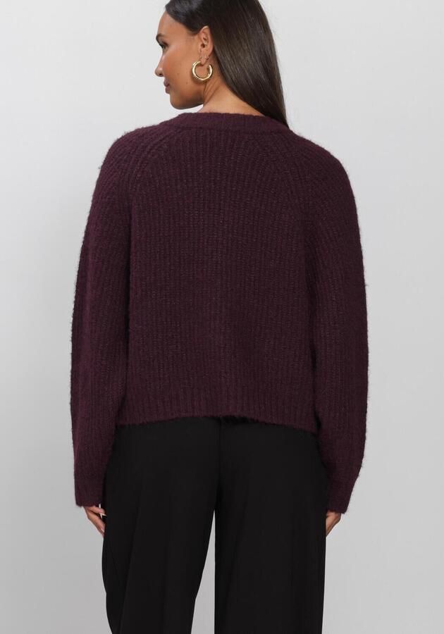 EDITED Dames Truien & Vesten Rani Bomber Cardigan Bordeaux - Foto 2