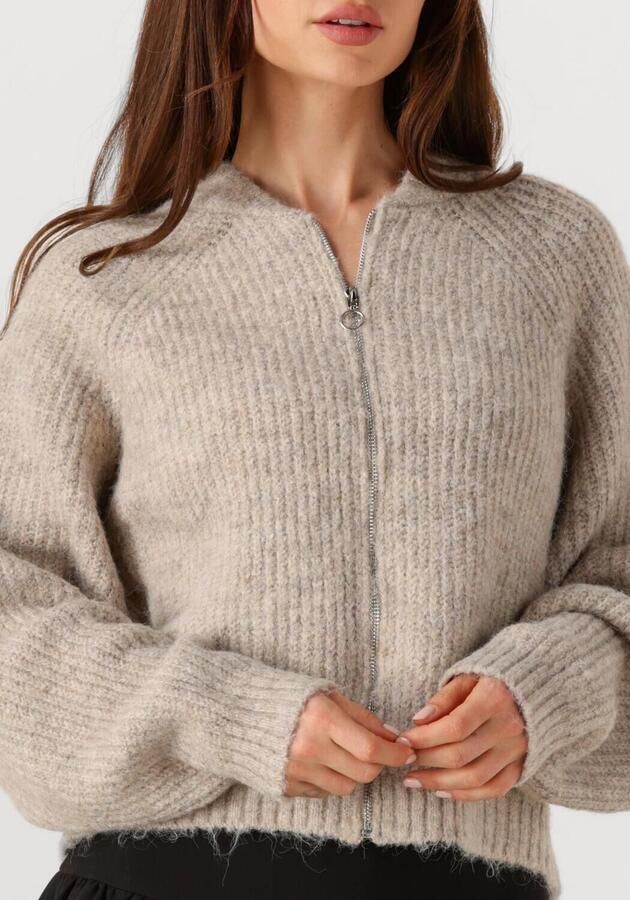 EDITED Dames Truien & Vesten Rani Bomber Cardigan Gebroken Wit