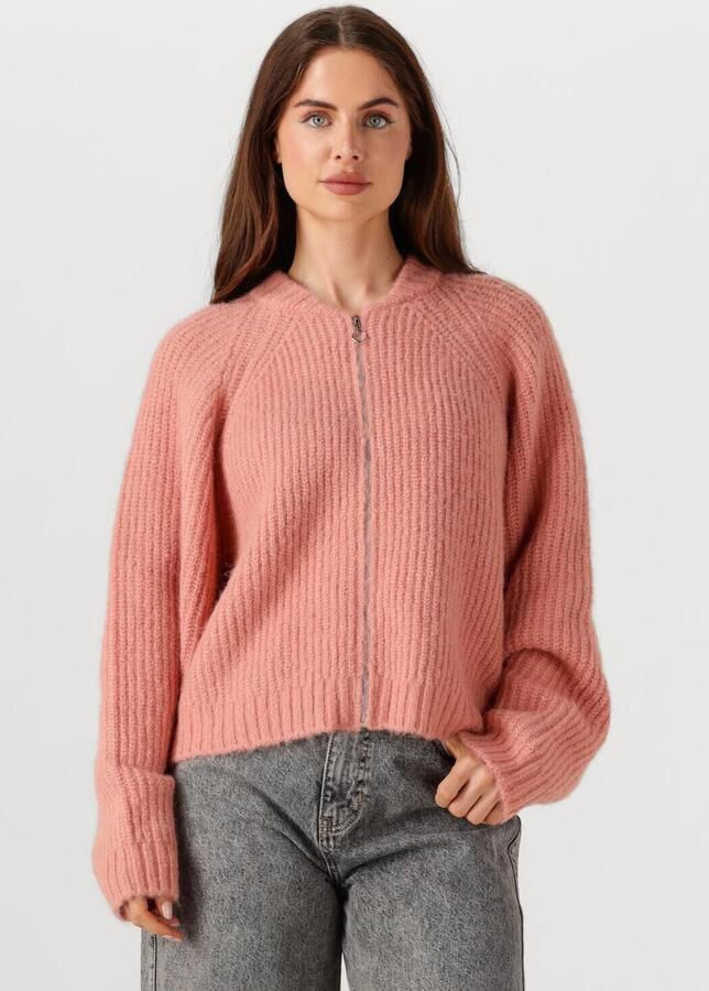 EDITED Dames Truien & Vesten Rani Bomber Cardigan Roze - Foto 4