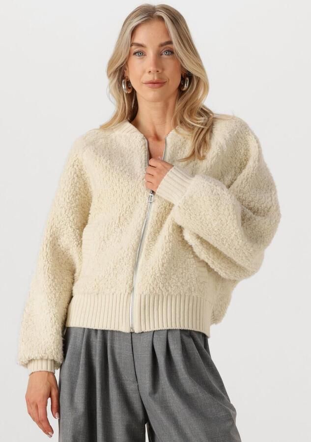 EDITED Dames Truien & Vesten Sindy Wool Cardigan Wit - Foto 4