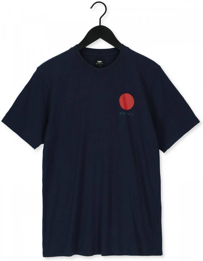 Blauwe Edwin T shirt Japanese Sun Ts
