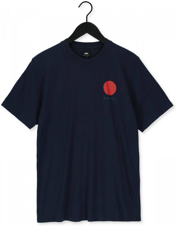 Edwin Blauwe T shirt Japanese Sun Ts