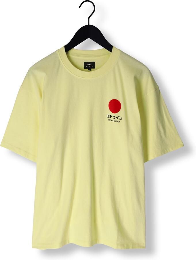 EDWIN Heren Polo's & T-shirts Japanese Sun Ts Geel
