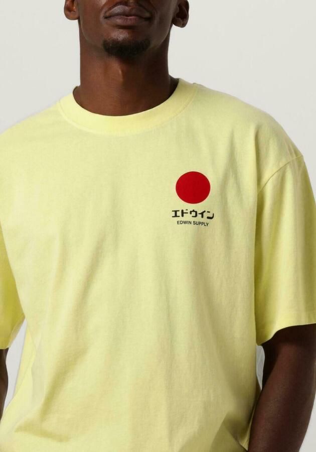 EDWIN Heren Polo's & T-shirts Japanese Sun Ts Geel - Foto 2