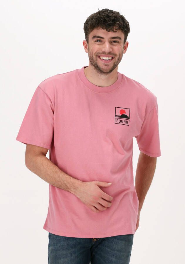 Edwin Tg37.2M4.Owt.67.03 T-shirt Roze Heren