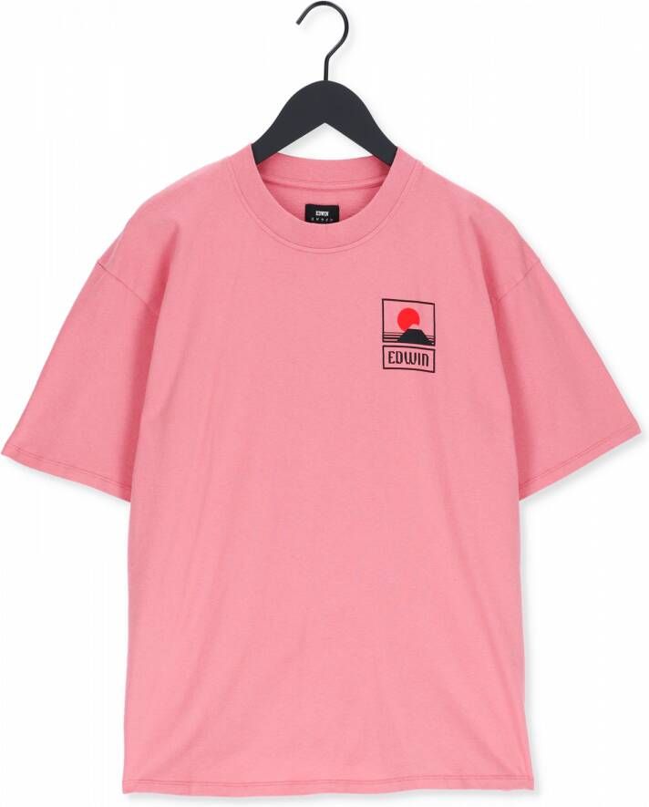 Edwin Tg37.2M4.Owt.67.03 T-shirt Roze Heren