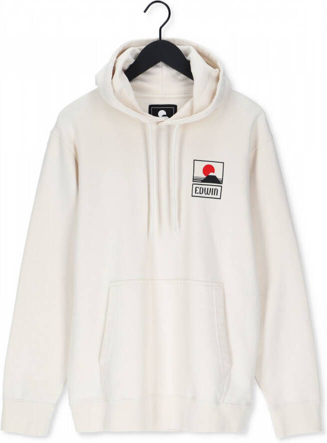 Edwin Bluza Sunset op Fuji Hoodie I029284 Whw67 Beige Heren