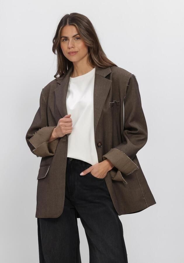 ELEH Dames Blazers Efw260004 Bruin