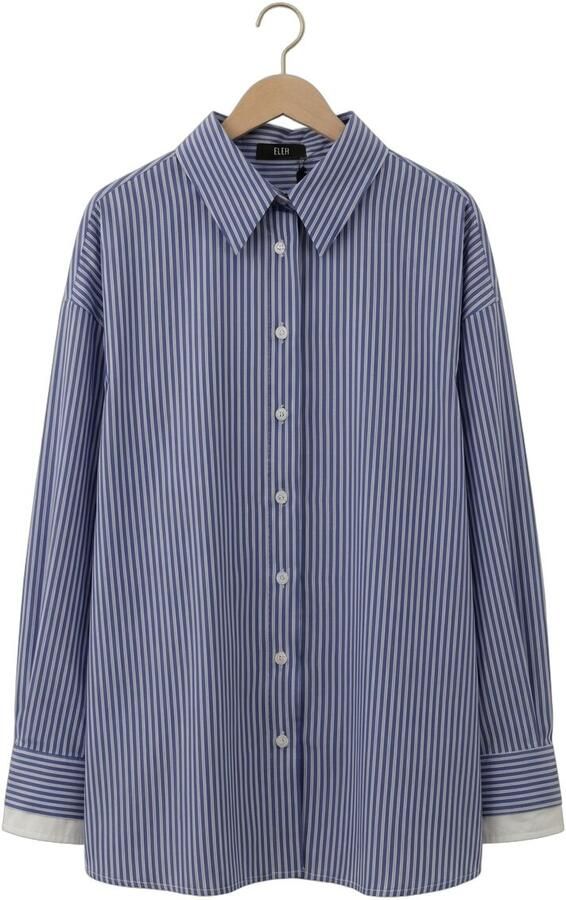 ELEH Dames Blouses Ss260034 Blauw - Foto 4