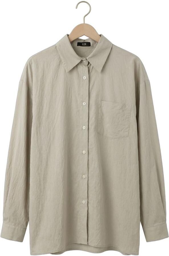 ELEH Dames Blouses Ss260036 Zand - Foto 4