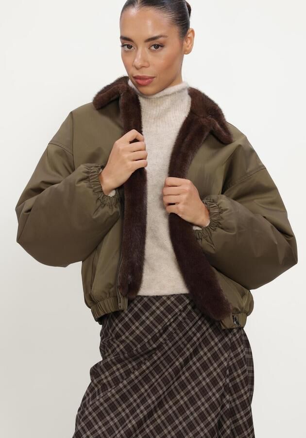 ELEH Dames Jassen Efw260010 Khaki - Foto 4