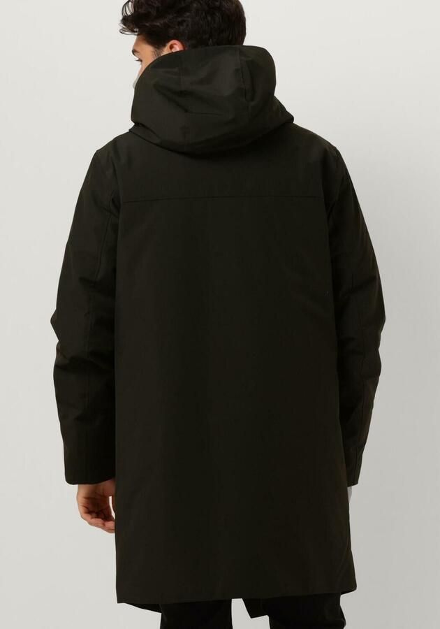 Elvine Groene Winterjas met Rits Green Heren