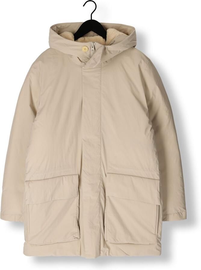 Elvine Stijlvolle Winterjas Beige Heren