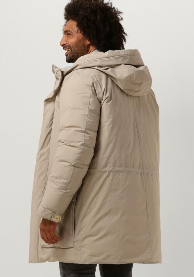 Elvine Stijlvolle Winterjas Beige Heren - Foto 2