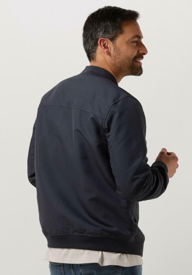 Elvine Donkerblauwe zomerjas met rits Blue Heren