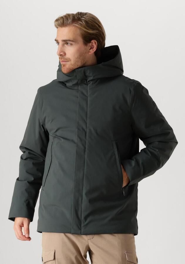 Elvine Stijlvolle Groene Parka Jas voor Mannen Green Heren - Foto 4