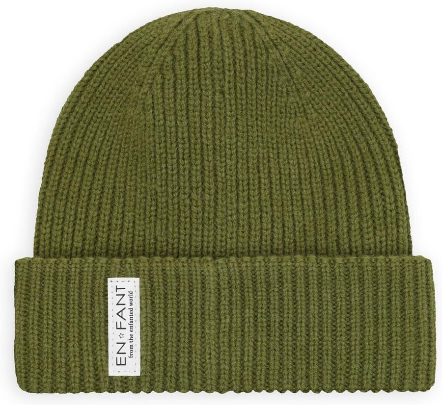 ENFANT Jongens Mutsen Beanie Lining Olijf
