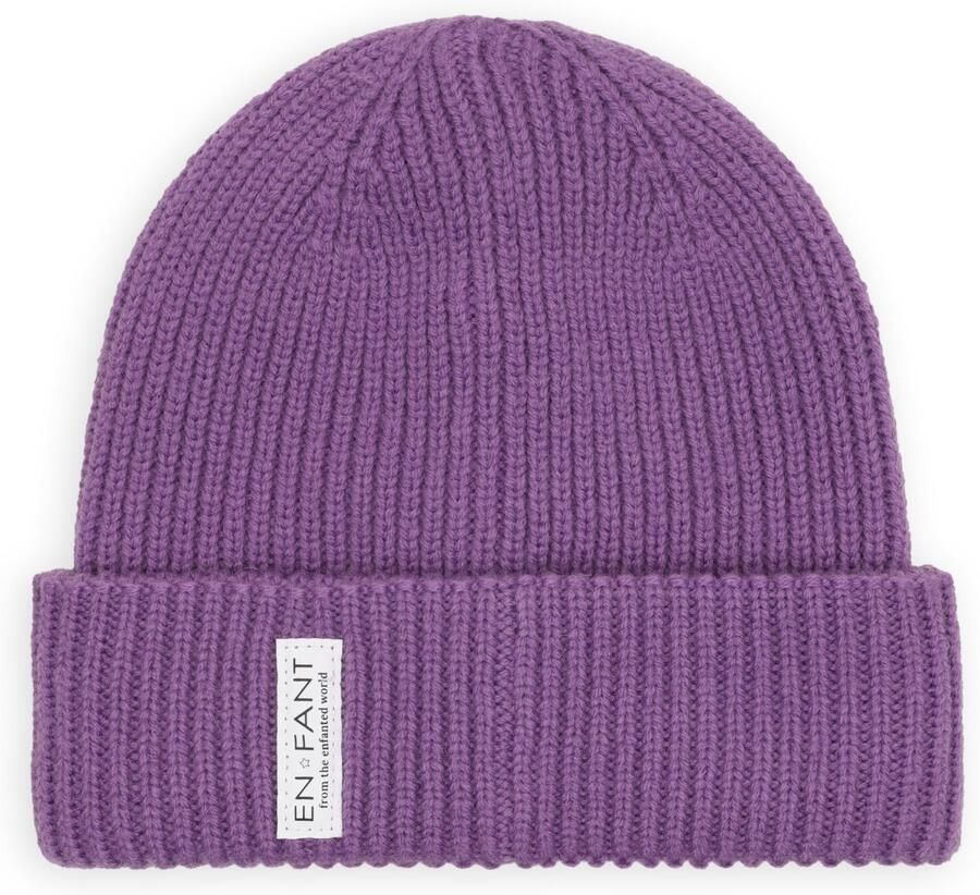 ENFANT Jongens Mutsen Beanie Lining Paars