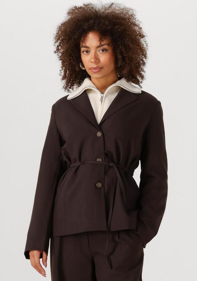 ENVII Dames Blazers Enaustion Blazer 6797 Bruin - Foto 4