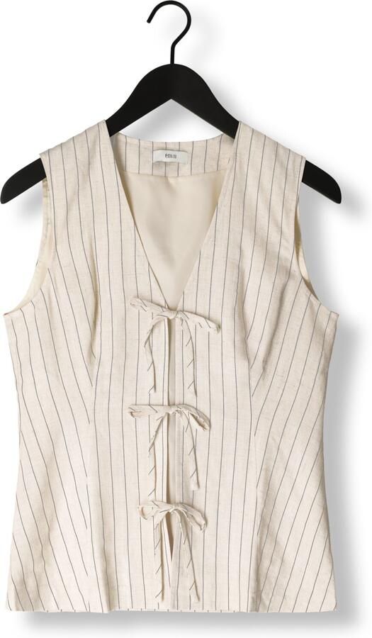 Envii Chic White Viscose Gilet Beige Dames - Foto 3