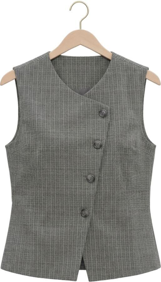 ENVII Dames Blazers Enmathilde Sl Vest 7333 Grijs - Foto 4