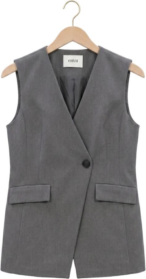 ENVII Dames Blazers Enraye Vest 7092 Grijs - Foto 4