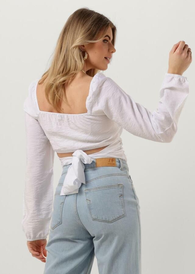 ENVII Dames Blouses Ennut Ls Tie Top Wit - Foto 1