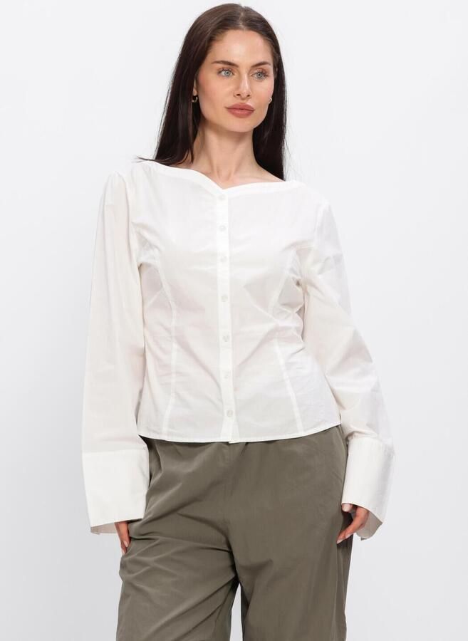 ENVII Dames Blouses Enweb Ls B-n Shirt 7119 Wit