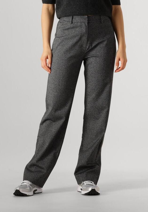 Envii Visgraat Broek Rechte pasvorm Zakken Rits Gray Dames - Foto 3