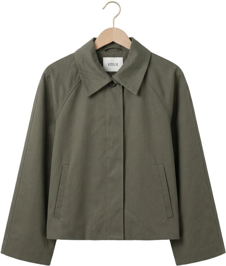 ENVII Dames Jassen Enseneca Short Jacket 6988 Khaki - Foto 2
