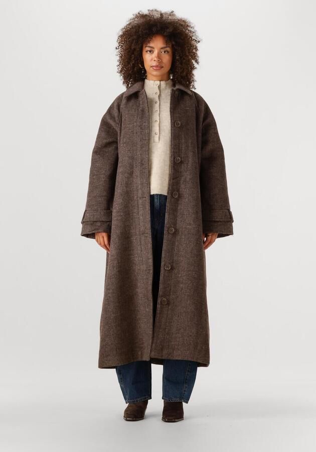 ENVII Dames Jassen Enseneca Wool Jacket 7276 Bruin - Foto 4