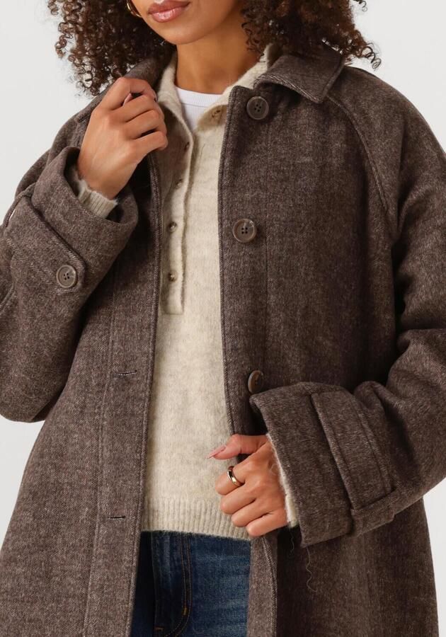 ENVII Dames Jassen Enseneca Wool Jacket 7276 Bruin - Foto 2