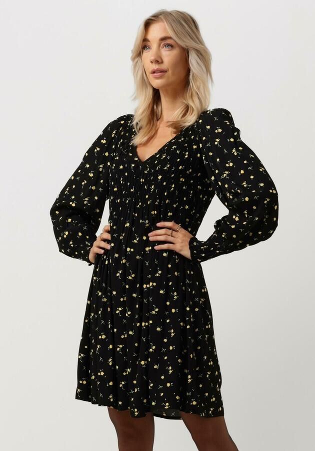 ENVII Dames Jurken Enerica Ls Dress Aop 6696 Zwart - Foto 4