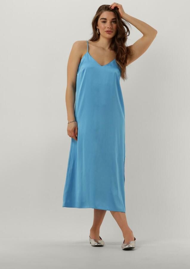 Envii Blauwe Midi Slip Jurk voor de Zomer Blue Dames - Foto 4