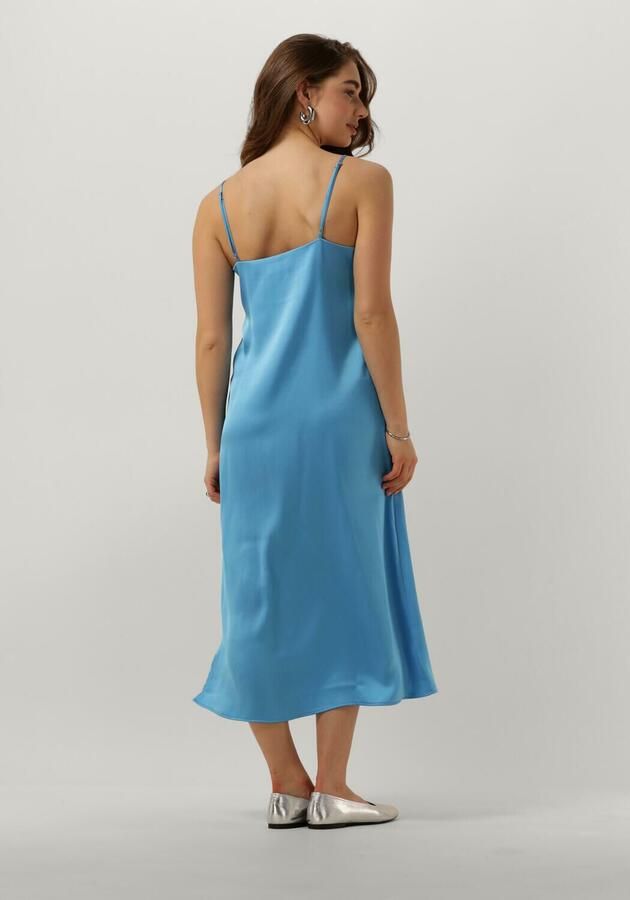 Envii Blauwe Midi Slip Jurk voor de Zomer Blue Dames