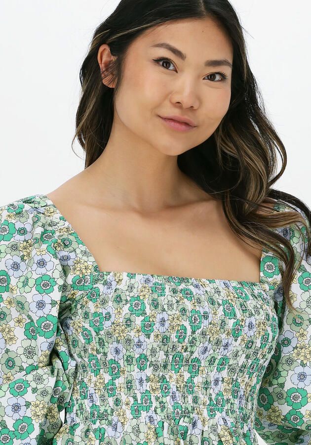 ENVII Dames Jurken Enlori Ls Dress Aop 6731 Groen - Foto 2