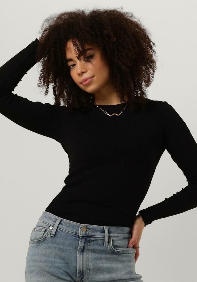 ENVII Dames Tops & T-shirts Enally Ls O-n Tee 5314 Zwart - Foto 4