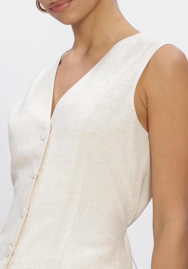 ENVII Dames Tops & T-shirts Endore V-n Vest 7247 Ecru - Foto 2