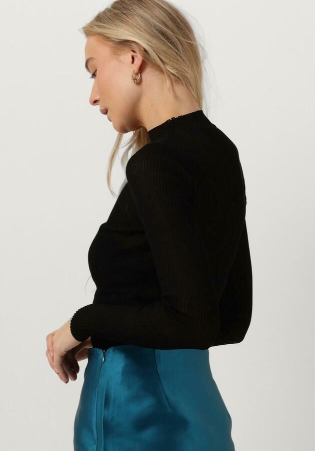 ENVII Dames Tops & T-shirts Enfrog T-n Ls Knit 7059 Zwart