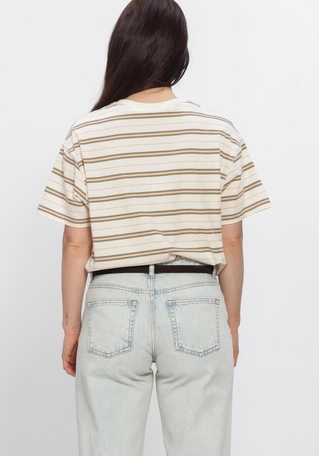 ENVII Dames Tops & T-shirts Enkulla Ss Stripe 5310 Creme - Foto 3