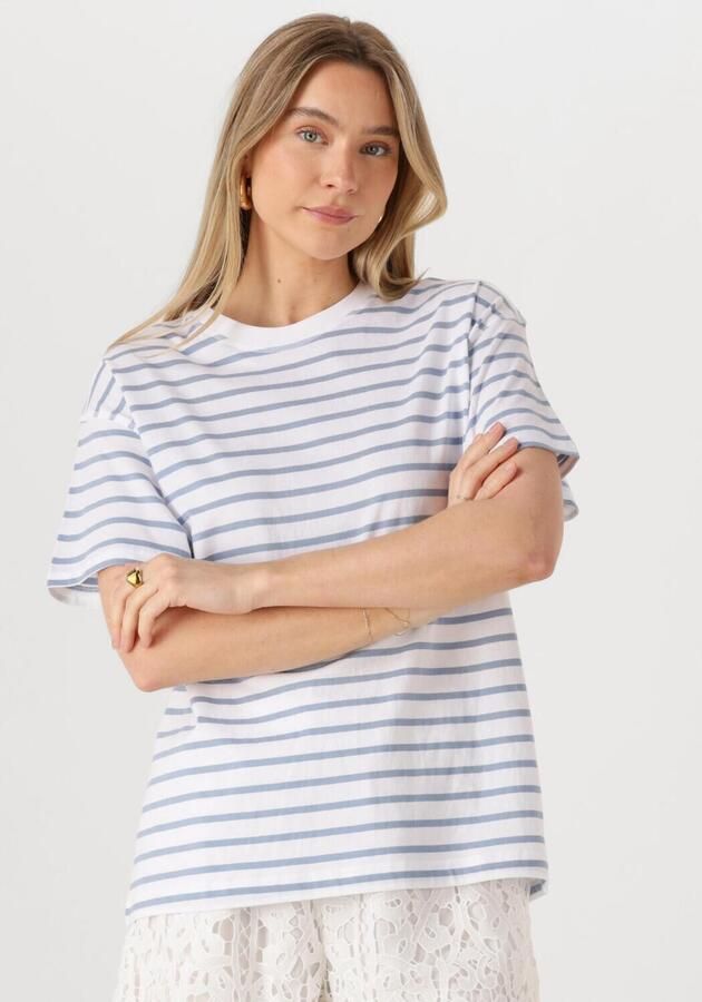 ENVII Dames Tops & T-shirts Enkulla Ss Stripe 5310 Multi - Foto 4