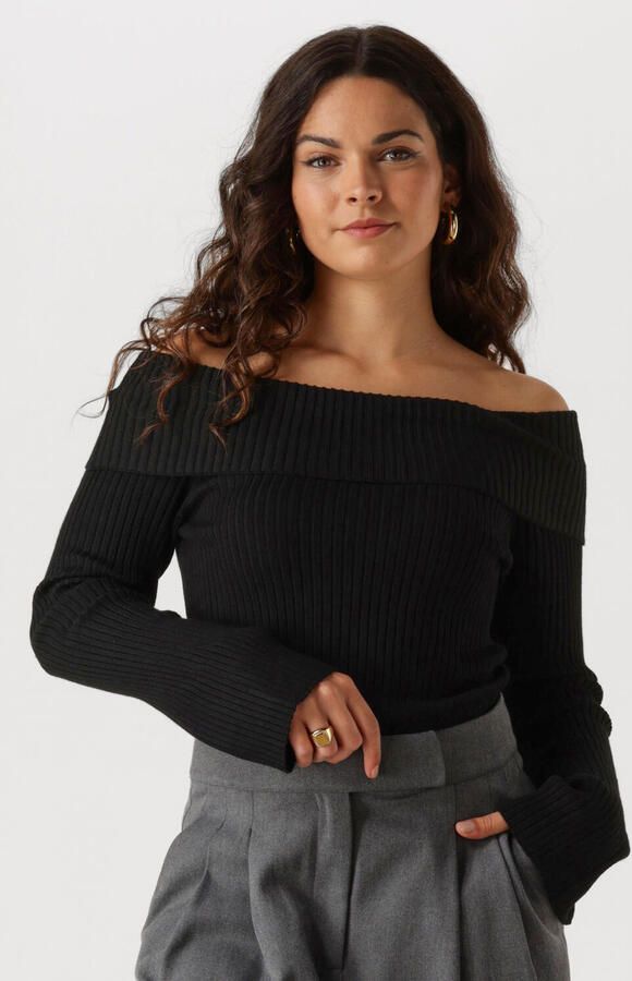 ENVII Dames Tops & T-shirts Entopo O-s Ls Knit 5253 Zwart - Foto 4