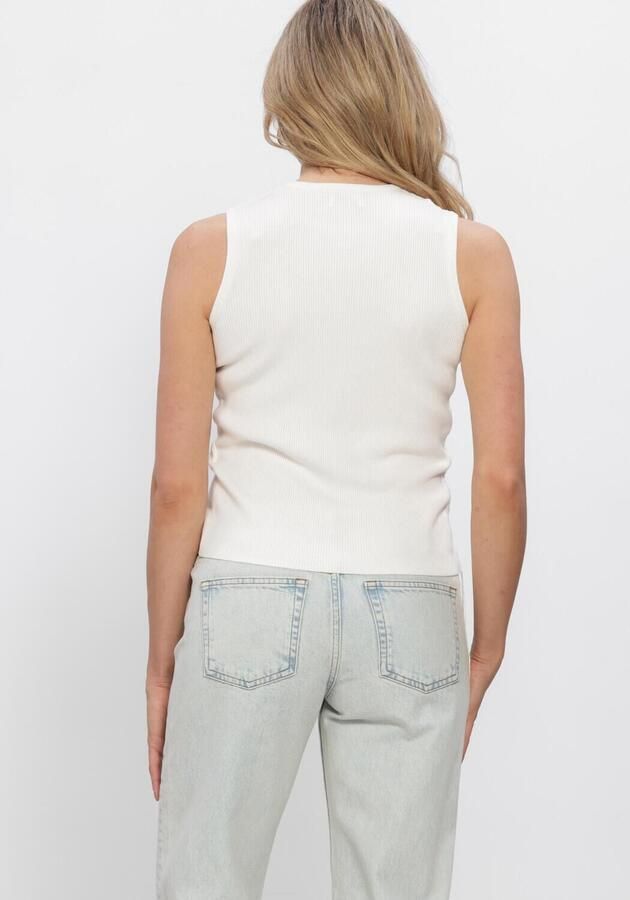 ENVII Dames Tops & T-shirts Enyara Sl Knit 7231 Gebroken Wit - Foto 2
