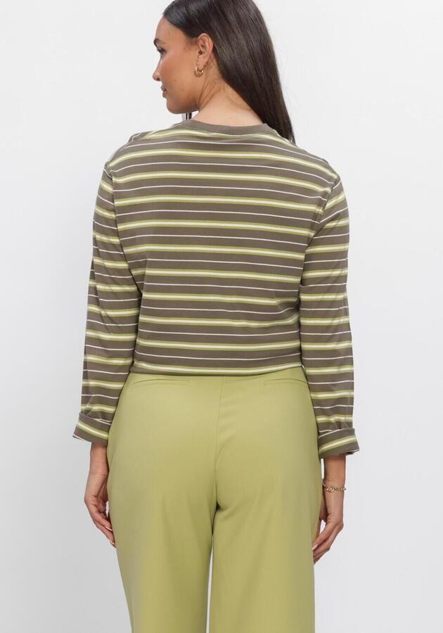 ENVII Dames Tops & T-shirts Nkulla Ls Stripe 5310 Khaki - Foto 4