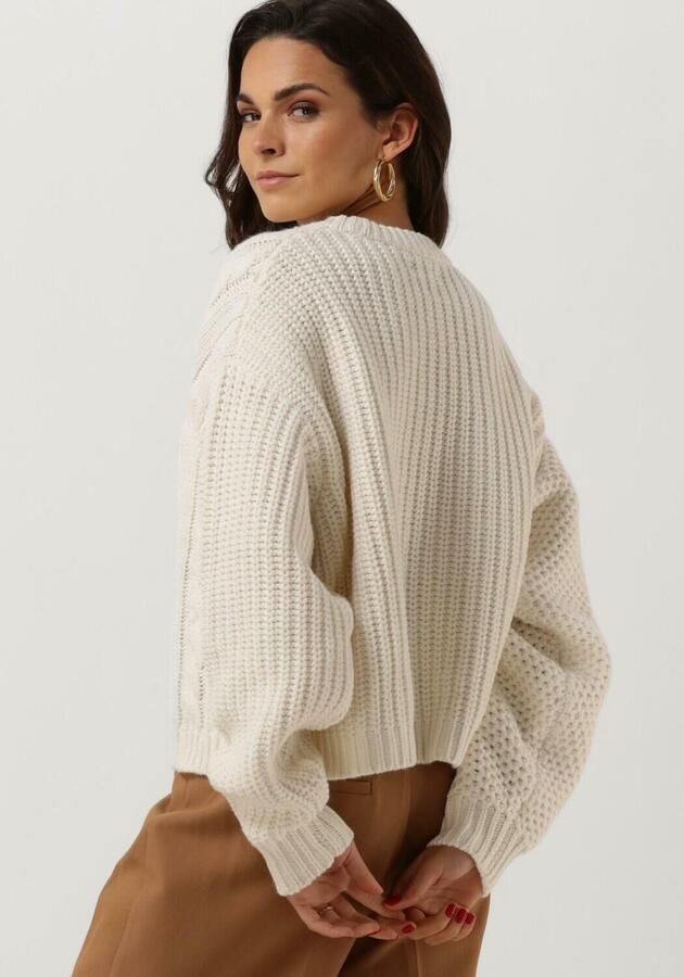 ENVII Dames Truien & Vesten Enblanca Ls Cabel Knit 5250 Wit - Foto 2