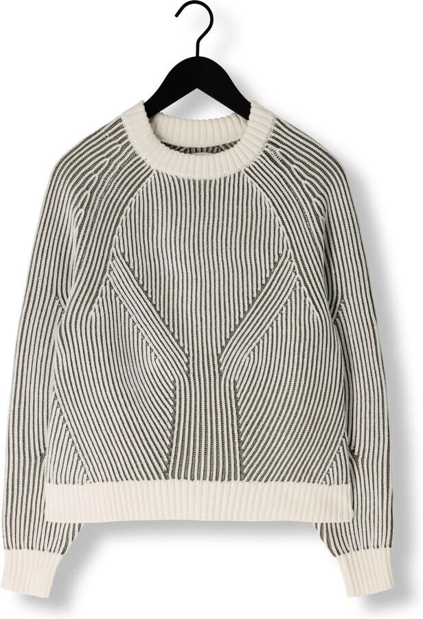 ENVII Dames Truien & Vesten Encaroline Ls Knit 5190 Gebroken Wit - Foto 3