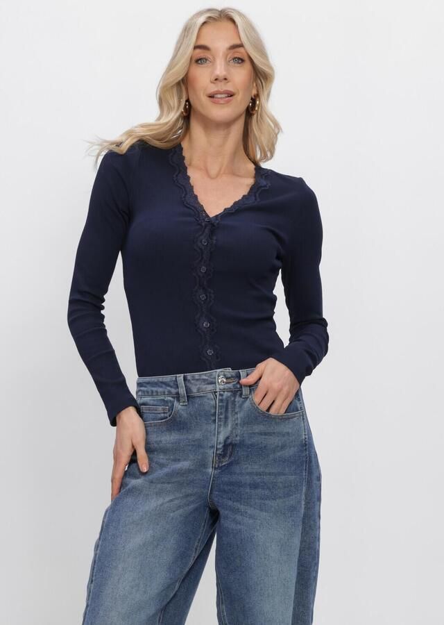 ENVII Dames Truien & Vesten Enpetit Ls Cardigan 7360 Donkerblauw