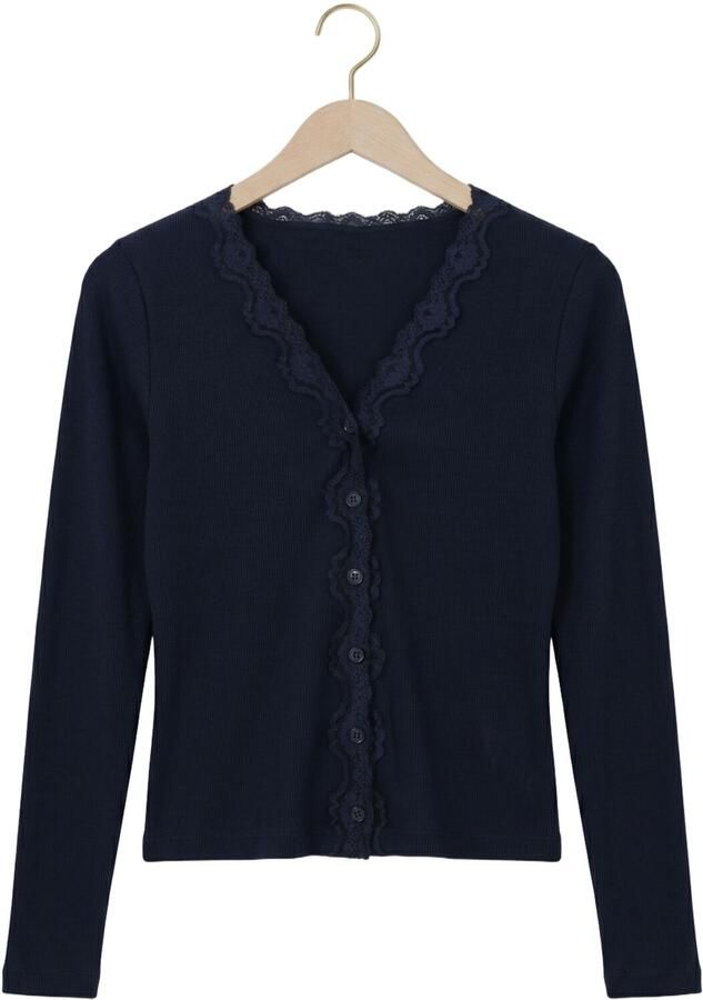 ENVII Dames Truien & Vesten Enpetit Ls Cardigan 7360 Donkerblauw - Foto 2