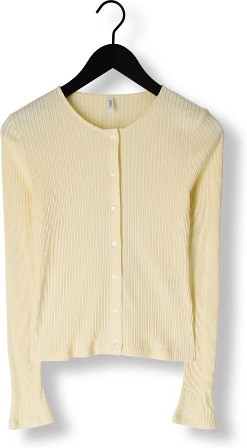 ENVII Dames Truien & Vesten Envolvi Ls Long Cardigan 7275 Geel - Foto 3