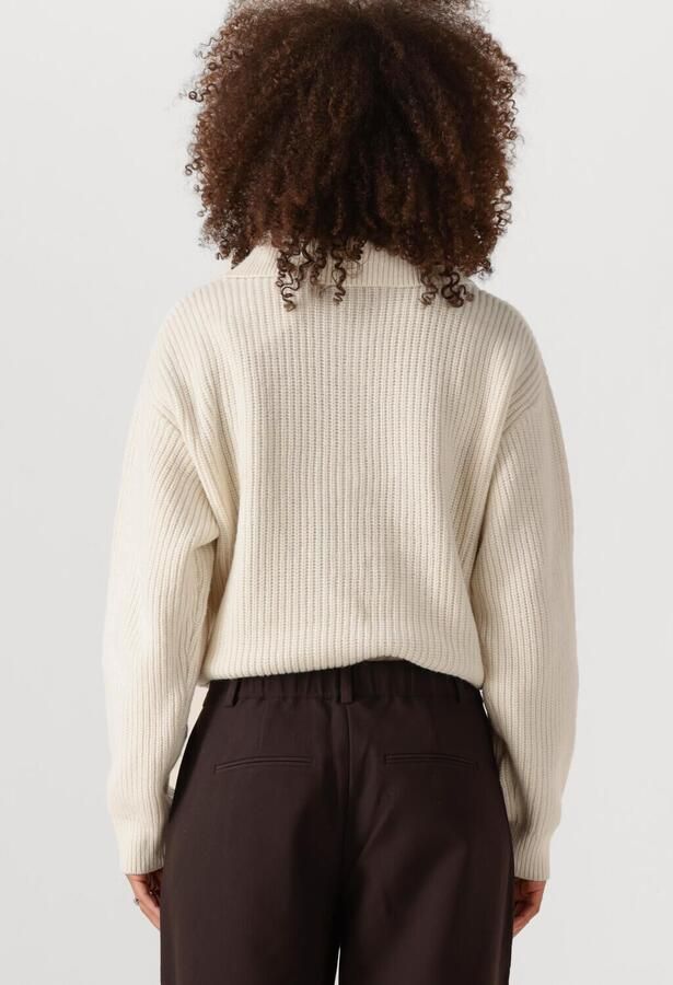 ENVII Dames Truien & Vesten Enwashington Ls Half Zip Knit 7284 Creme - Foto 3